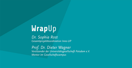 Dr. Sophia Rost interviewt Herrn Prof. Dr. Dieter Wagner zum Thema Innovative Hochschule Potsdam.