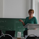 Barbara in her lecture