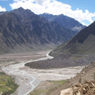 Landslide deposits along the Leh-Manali Highway