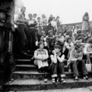 Student festival on the stairs of the Communs, 1979