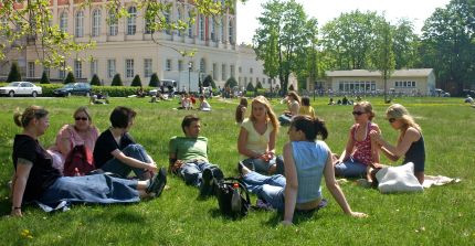 Studierende am Neuen Palais