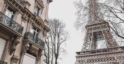 Stadtbild von Paris mit Eifelturm