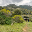 Das Bild zeigt die Potsdamer Studierenden bei einer Wanderung auf dem meernahen Hügel südöstlich von Sarroch. Foto: Juliane Seip