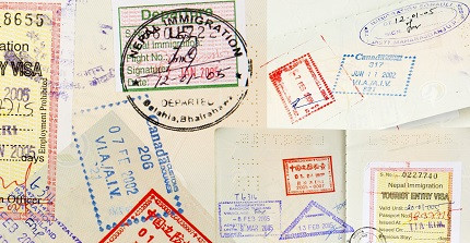 Stamps from different countries