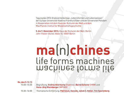 Plakat zur Veranstaltung "Ma(n)chines"