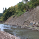 Ahr close to Müsch, 11/10/2021: Slope eroded by the flood