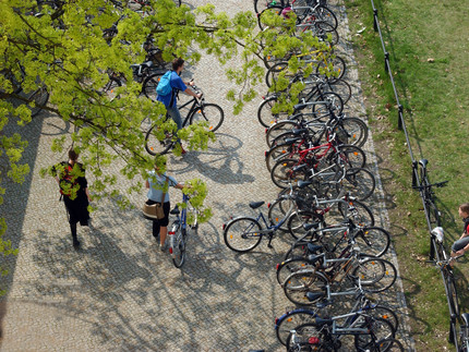 Fahrräder am Neuen Palais