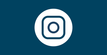 Logo von Instagram mit Verlinkung zum BabyLAB auf Instagram