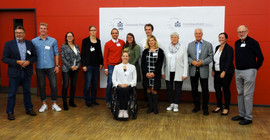 Das Bild zeigt Die Gründungsmitglieder des Kapitels Sport der Universitätsgesellschaft Potsdam. Das Foto ist von Katja Lass-Lennecke.
