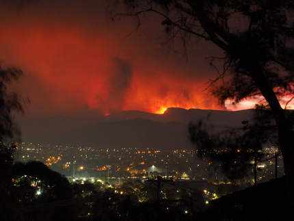 The Orroral Valley Fire, southern Canberra, January 2020.