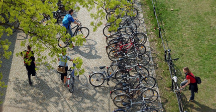 Fahrräder am Neuen Palais