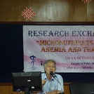 Prof. Pattara talking about nutritional deficiency anemia