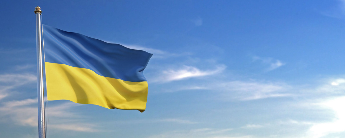 Flagge der Ukraine - 