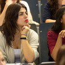 Students in a lecture hall, Campus Am Neuen Palais