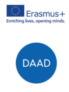 Logo von Erasmus+ und D.A.A.D.