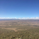 Abstieg vom Mount Longonot mit Blick zum Kinangop Plateau.