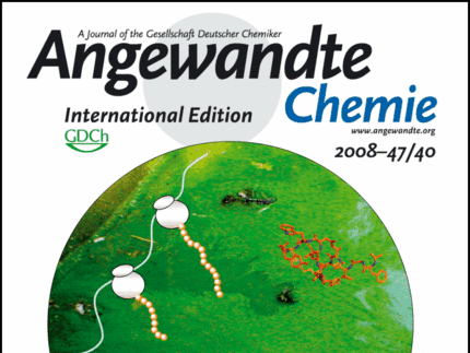 Cover of the scientific journal "Angewandte Chemie" 2008-47/40