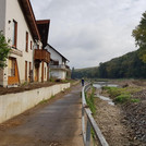 Ahrweiler – Walporzheim, 11/10/2021: Houses marked by the flood