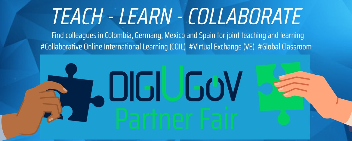 Teach-Learn-Collaborate Find colleagues for joint teaching at the DigiUGiv Partner Fair - Interner Link zur Veranstaltungsseite