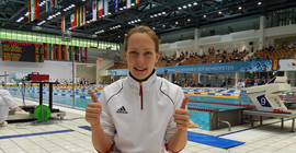 In vielen Schwimmbecken der Welt konnte Maike Naomi Schnittger inzwischen große Erfolge erzielen. Foto: K. Müller