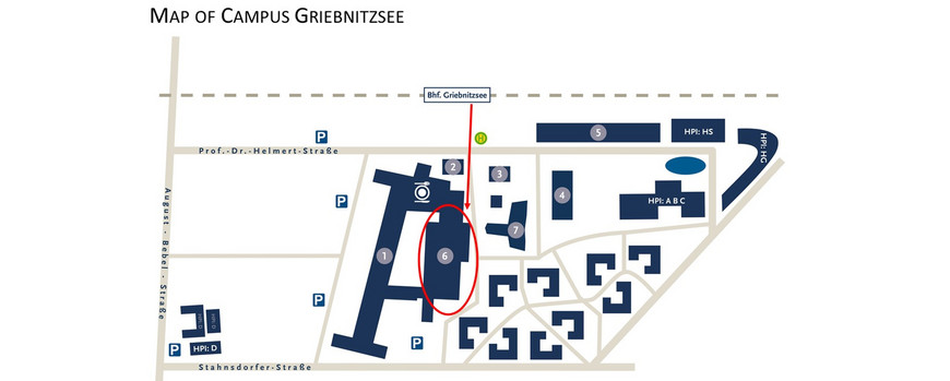 Map of Campus Griebnitzsee