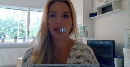Intercultural Student Exchange between Potsdam and Warwick - Screenshot of Gina's feedback video