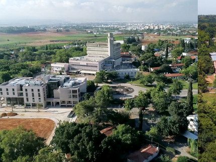 Beit Berl College bei Kfar Saba und Luftbildaufnahme Am Neuen Palais, Haus 19