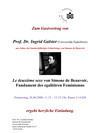 Sanssouci – Vorträge zur französischen Literatur im Sommersemester 2008