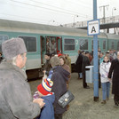 Dedication of train connection to Golm, 1995