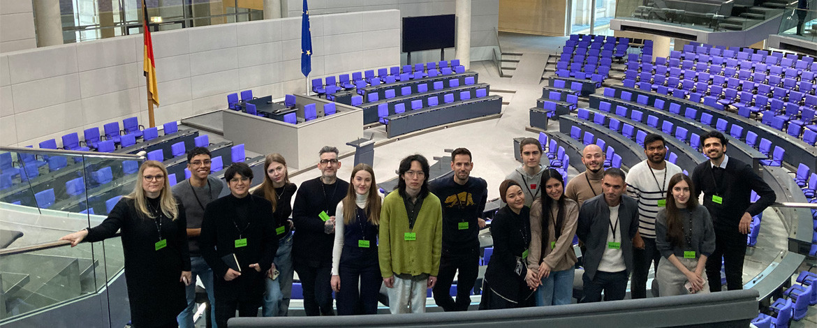 Group of participants at the German Bundestag - Link to article