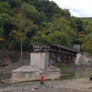 Between Mayschoß and Rech, 11/10/2021: bridge destroyed by the flood