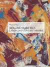 Cover "Roland Barthes. Landschaften der Theorie"