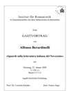 Potsdamer Vorträge zur Italianistik im Wintersemester 2007/08