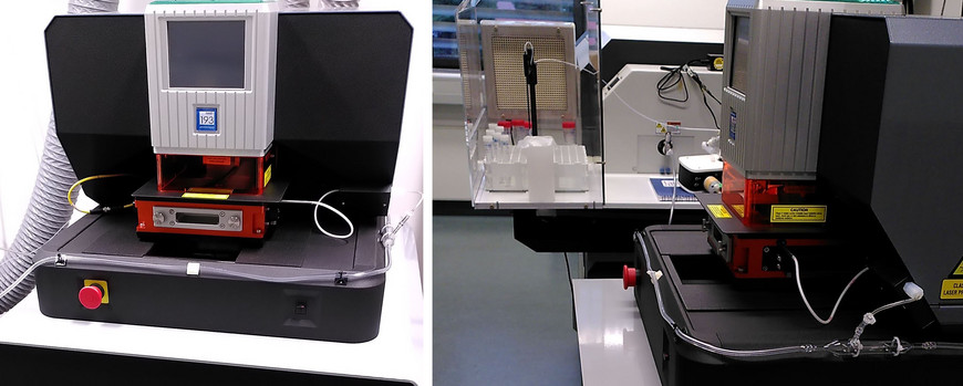 Picture 1: NWR193 Excimer-Laser, Picture2: LA-ICP-MS lab