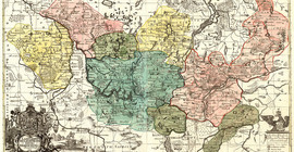 map of the electorate Brandenburg