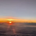 Sonnenaufgang über dem Mittelmeer