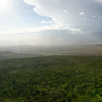 Blick in das Innere des zentralen Grabenbruches in Kenia.