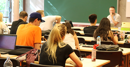 Students listening to lecture