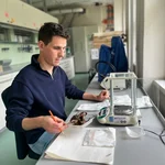 on work in the laboratory