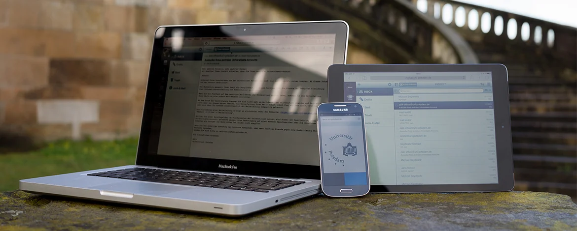 Darstellung verschiedener Endgeräte - 