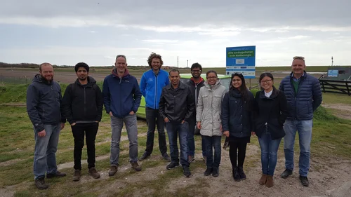 Participants at Salt farm Texel.