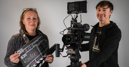 Friederike Schommler und André Andraschek – Filmemachen für die digitale Kinder-Universität ist mehr als ein Job | Foto: Kaya Neutzer