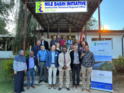 The workshop participants at the Nile Basin Initiative.