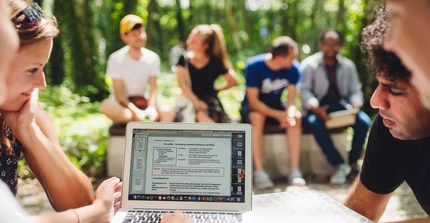 Studierende am Campus Griebnitzsee