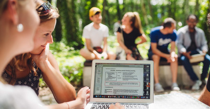 Studierende am Campus Griebnitzsee