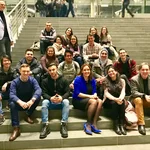 SVB-Teilnehmer bei einer Exkursion im Bundestag (Treffen mit Dr. Manja Schüle, MdB), 2018