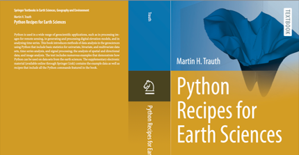 Cover: Python Recipes for Earth Sciences – First Edition