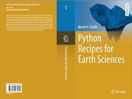 Cover: Python Recipes for Earth Sciences – First Edition