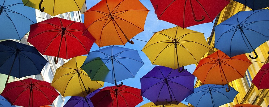 colorful umbrellas