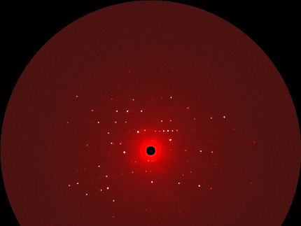 X-ray diffraction pattern of a crystalline compound